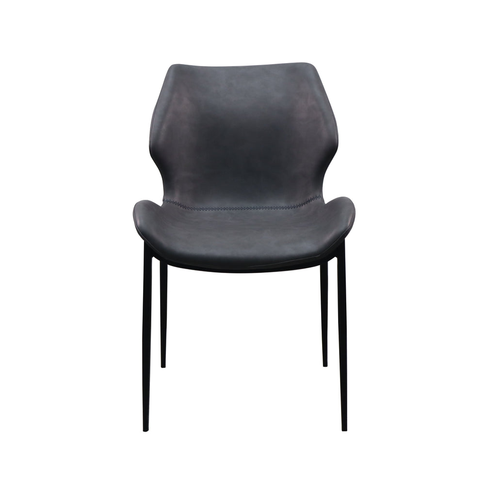 VIG Furniture Modrest Instone - Industrial Dark Grey Eco-Leather Dining Chair (Set of 2) VGHR3532-DKGRY-DC