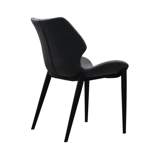 VIG Furniture Modrest Instone - Industrial Dark Grey Eco-Leather Dining Chair (Set of 2) VGHR3532-DKGRY-DC