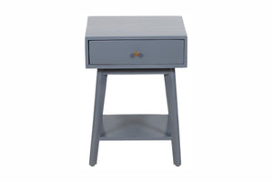 Porter Designs Capri Solid Wood Modern Nightstand Gray 04-108-04-6842