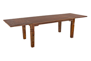 Porter Designs Taos Solid Sheesham Wood 72" - 112" Extension Natural Dining Table Brown 07-196-01-9039H