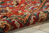 Nourison Timeless TML15 Machine Made Loomed Indoor Area Rug Red 7'9" x 9'9" 99446274137