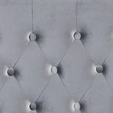 Chava Grey Twin Velvet Headboard