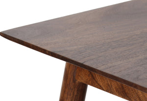 Porter Designs Portola Solid Acacia Wood Transitional End Table Brown 05-108-07-5023