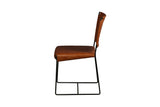 Porter Designs Toluca Leather Transitional Dining Chair Brown 07-218-02-3669