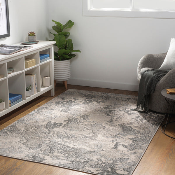 Impulse IPS-2301 Modern Polypropylene Rug IPS2301-81012 Charcoal, Taupe, Light Gray, Beige, Cream 100% Polypropylene 8'10" x 12'