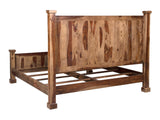 Porter Designs Crossroads Solid Sheesham Wood King Natural Bed Brown 04-196-17-C02H-KIT