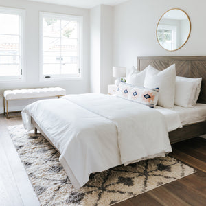 Darius Wooden Saddle Counter Stool - Stylish, Sturdy Design with Bonded Leather & Nail Head Trim