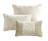 Lea Beige Queen 10pc Comforter Set