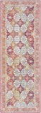 Iris IRS-2311 Traditional Polyester Rug IRS2311-2676 Camel, Garnet, Ivory, Navy, Wheat, Ice Blue 100% Polyester 2'6" x 7'6"