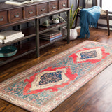 Iris IRS-2331 Traditional Polyester Rug IRS2331-2676  100% Polyester 2'6" x 7'6"