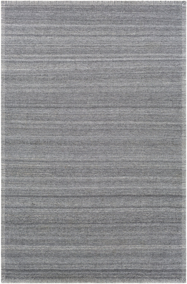 Irvine IRV-2301 Cottage Viscose Rug IRV2301-81012 Medium Gray, Charcoal, Silver Gray 100% Viscose 8'10" x 12'