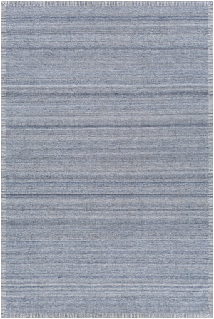 Irvine IRV-2303 Cottage Viscose Rug IRV2303-81012 Denim, Cream 100% Viscose 8'10" x 12'