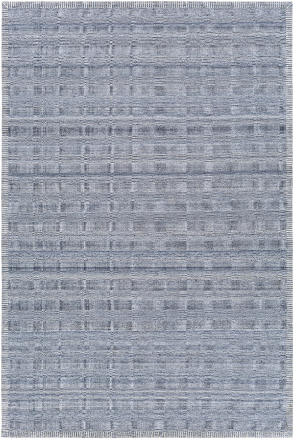 Irvine IRV-2303 Cottage Viscose Rug IRV2303-81012 Denim, Cream 100% Viscose 8'10" x 12'