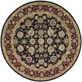 Nourison Nourison 2000 2017 Persian Handmade Tufted Indoor Area Rug Black 6' x ROUND 99446608390