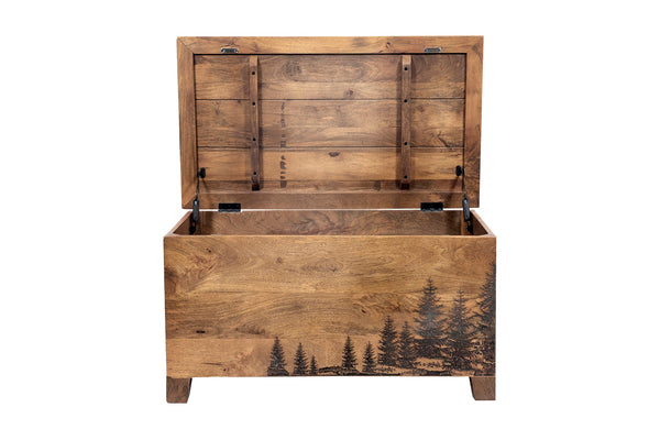 Porter Designs Cascade Solid Wood Contemporary Coffee Table Natural 05-215-12-5550