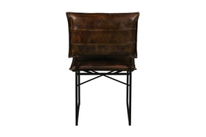 Porter Designs Malin Top Quality Leather Contemporary Dining Chair Dark Brown 07-218-02-3406