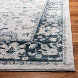 Isabella 940 Transitional Power Loomed Polypropylene Pile Rug Cream / Navy