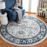 Isabella 940 Transitional Power Loomed Polypropylene Pile Rug Cream / Navy