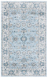 Isabella 940 Transitional Power Loomed Polypropylene Pile Rug Light Blue / Cream