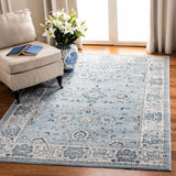 Isabella 940 Transitional Power Loomed Polypropylene Pile Rug Light Blue / Cream