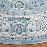 Isabella 940 Transitional Power Loomed Polypropylene Pile Rug Light Blue / Cream