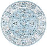 Isabella 940 Transitional Power Loomed Polypropylene Pile Rug Light Blue / Cream