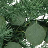 Loveren 24.5" Eucalyptus and Fir Artificial Wreath, Green Noble House