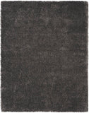 Nourison Luxurious Shag LXR05 Modern & Contemporary Machine Made Power-loomed Indoor only Area Rug Grey 6'7" x 9'2" 99446009548
