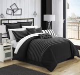 Brenton Black Queen 9pc Comforter Set