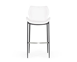 VIG Furniture Modrest Ithaca - Modern White Leatherette Bar Stool (Set of 2) VGHR5409B-WHT