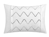 Daya White Queen 4pc Duvet Set