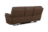 Porter Designs Pagosa Power Transitional Reclining Sofa Brown 03-202C-47-8190