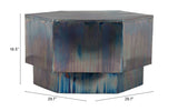 English Elm EE2861 Iron Modern Commercial Grade Coffee Table Multicolor Iron