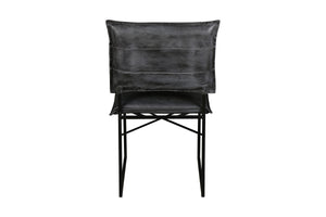 Porter Designs Malin Top Quality Leather Contemporary Dining Chair Gray 07-218-02-3407