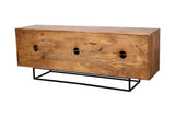 Porter Designs Cascade Solid Wood Contemporary TV Stand Natural 06-215-10-5549