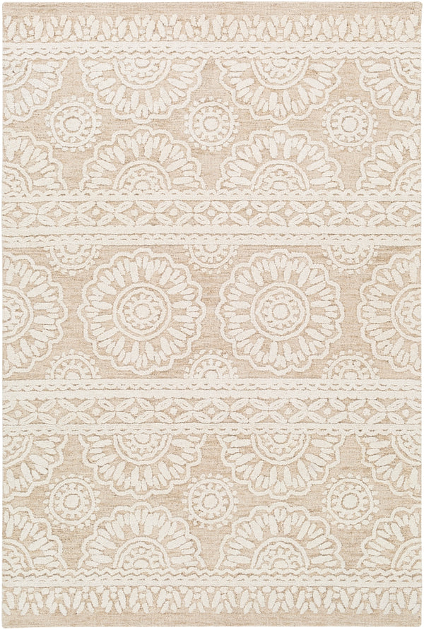 Izmir IZM-2304 Traditional Wool Rug IZM2304-81012 Khaki, Ivory 100% Wool 8'10" x 12'