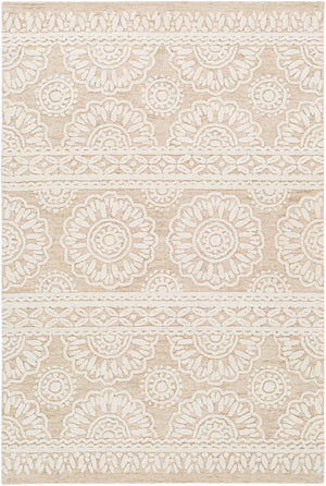 Izmir IZM-2304 Traditional Wool Rug IZM2304-81012 Khaki, Ivory 100% Wool 8'10" x 12'