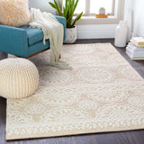 Izmir IZM-2304 Traditional Wool Rug IZM2304-81012 Khaki, Ivory 100% Wool 8'10" x 12'