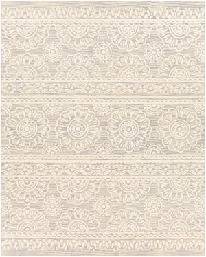 Izmir IZM-2307 Traditional Wool Rug IZM2307-810 Light Gray, Khaki, Ivory 100% Wool 8' x 10'