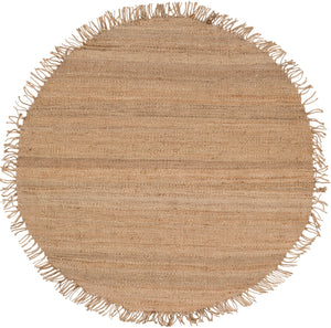 Jute JUTE NATURAL Cottage Jute Rug J-6RD Wheat 100% Jute 6' Round