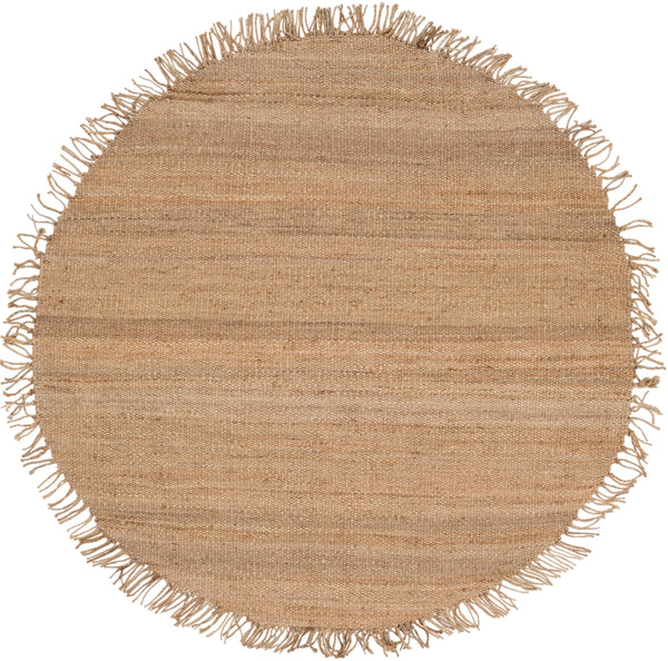 Jute JUTE NATURAL Cottage Jute Rug J-6RD Wheat 100% Jute 6' Round
