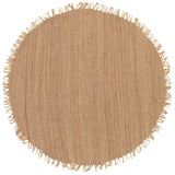 Jute JUTE NATURAL Cottage Jute Rug J-8RD Wheat 100% Jute 8' Round