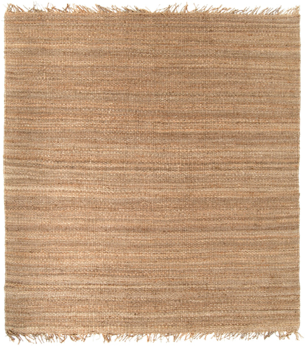 Jute JUTE NATURAL Cottage Jute Rug J-8SQ Wheat 100% Jute 8' Square