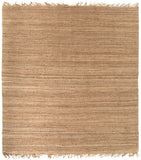 Jute JUTE NATURAL Cottage Jute Rug J-8SQ Wheat 100% Jute 8' Square