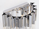 Bethel Chrome Wall Sconce in Stainless Steel & Crystal