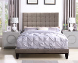 Beethoven Taupe Queen Bed
