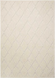 Nourison Michael Amini Gleam MA601 Machine Made Power-loomed Indoor only Area Rug Ivory 5'3" x 7'3" 841491107638