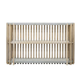 Pulaski Furniture Wood Slat Display Console with Concrete Top P301558-PULASKI P301558-PULASKI