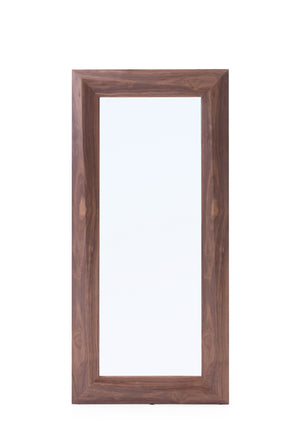 VIG Furniture Modrest Calem Modern Walnut Floor Mirror VGVCJ1108-MH-WAL