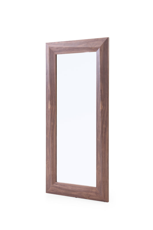 VIG Furniture Modrest Calem Modern Walnut Floor Mirror VGVCJ1108-MH-WAL